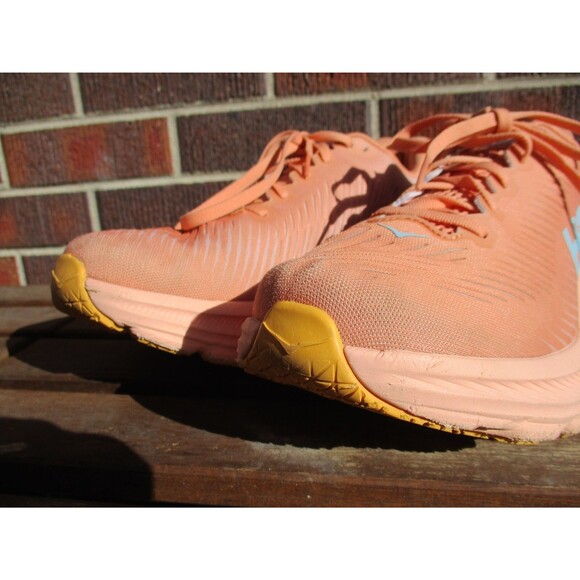 Hoka One One Rincon 3 Women 10.5 B Peach Orange Athletic Running Shoes 1119396 - Picture 7 of 14